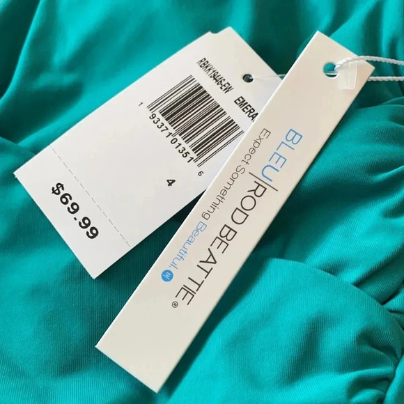 Bleu Rod Beattie Grotto Goddess Draped Tankini Top - Picture 7 of 8